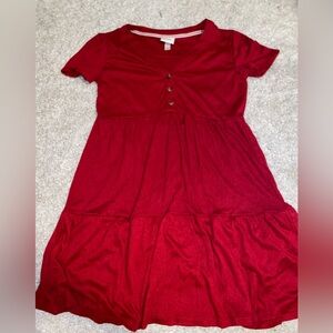 women’s red dress